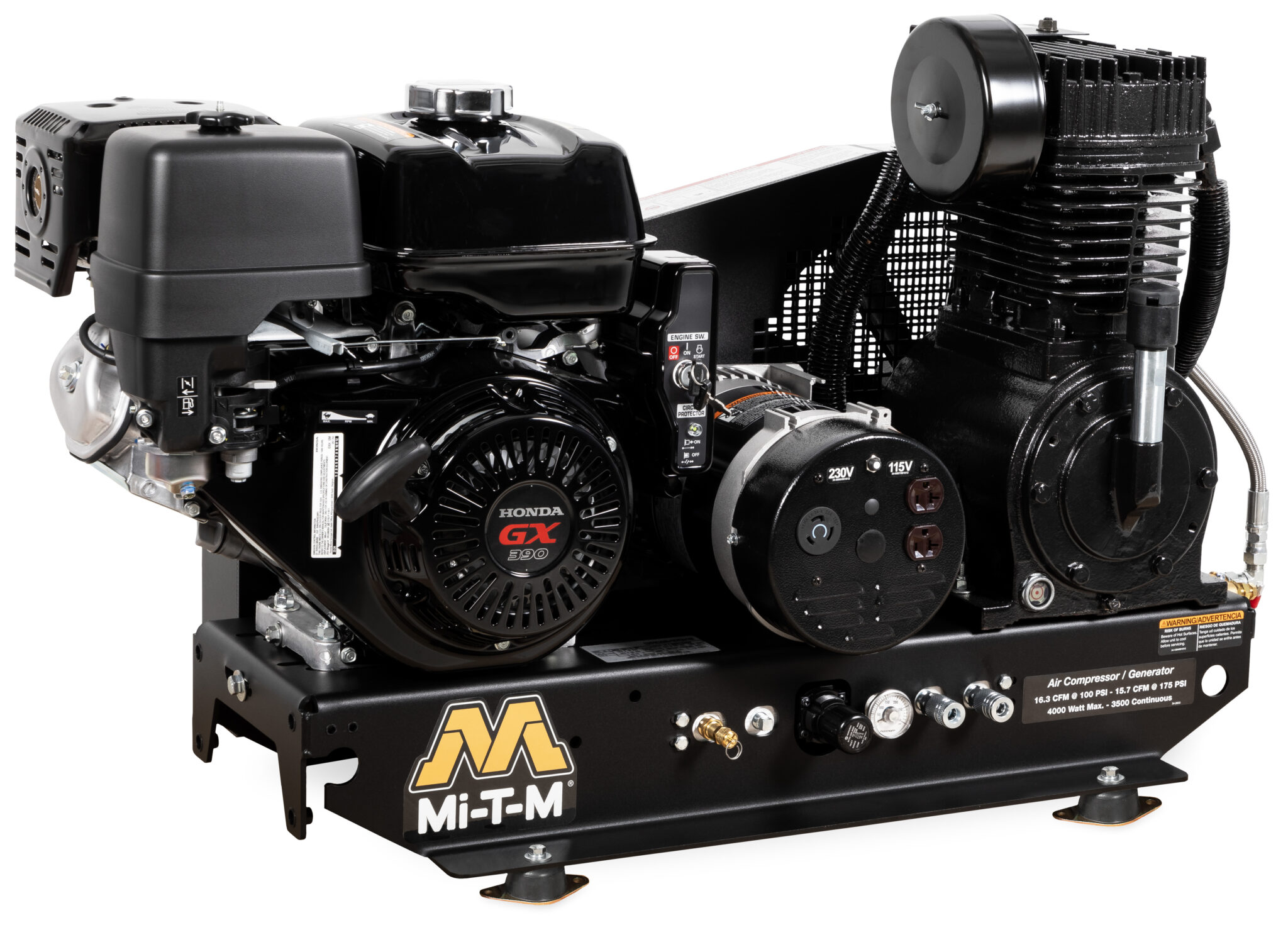 Base-Mount Two Stage Gasoline Combination | AG2-SH13-BE | Mi-T-M ...